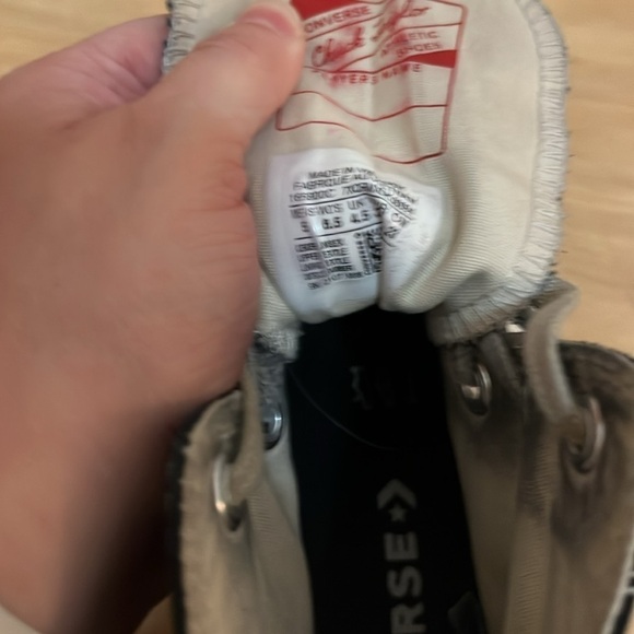 Converse Run Star Hike High-Top Canvas Sneakers, Black/Gum, size W6.5 - Picture 5 of 6